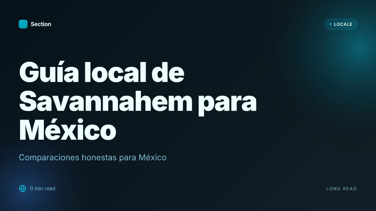 Guía local de Savannahem para México